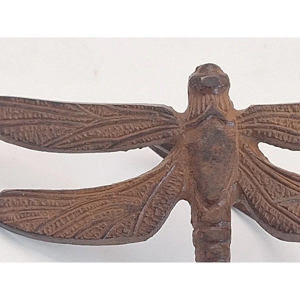 Pier 1 Dragonfly Napkin Rings Set of 6 Cast Iron Fall Autumn Thanksgiving Decor